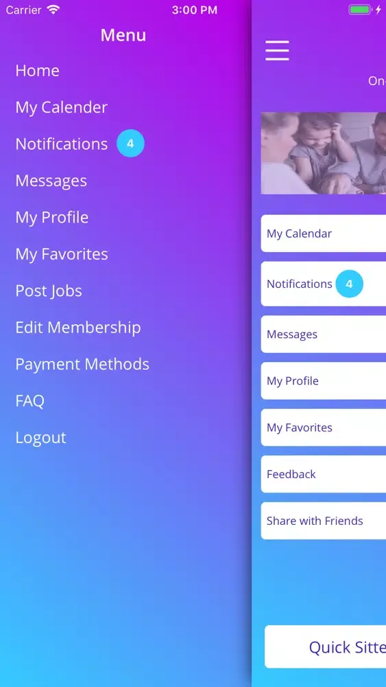 QuickSit : On-Demand Sitters應用截圖