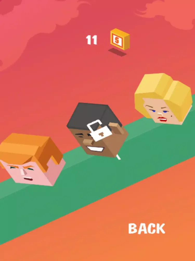 Tangkapan layar Trump and The Gang Coming Run Challenge iPad 