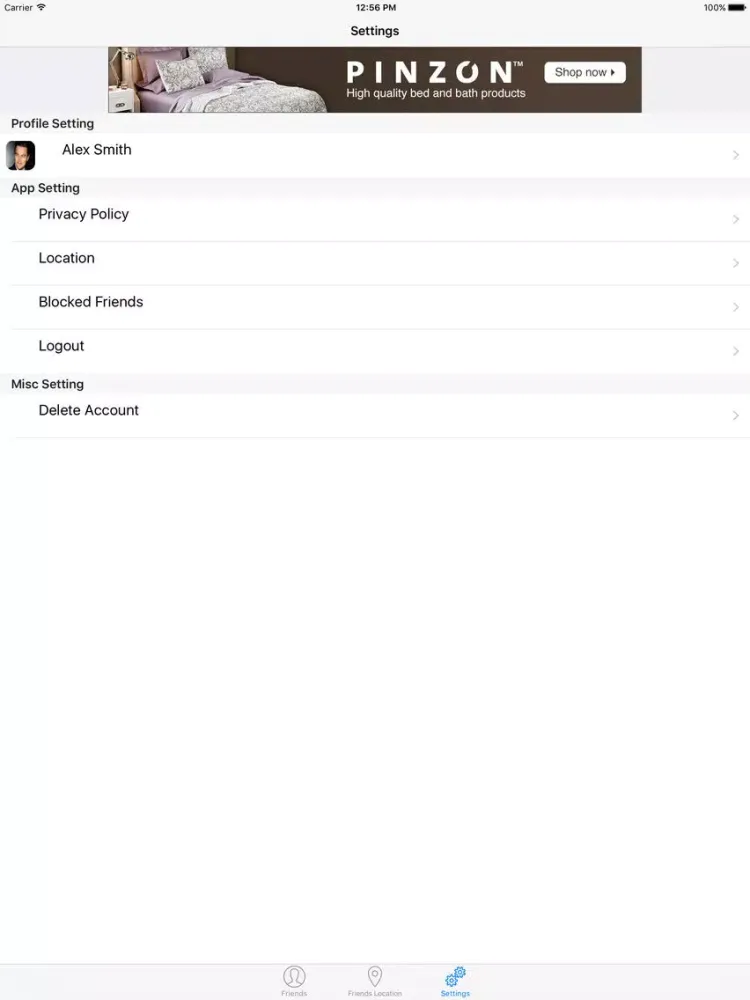Zrzuty ekranu local hangout video text chat iPad 