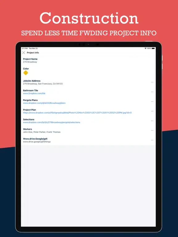 Rivet - Construction iPad  Screenshots