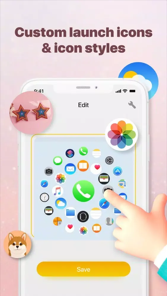 تصاویر Smart Widget:App Icons Themes