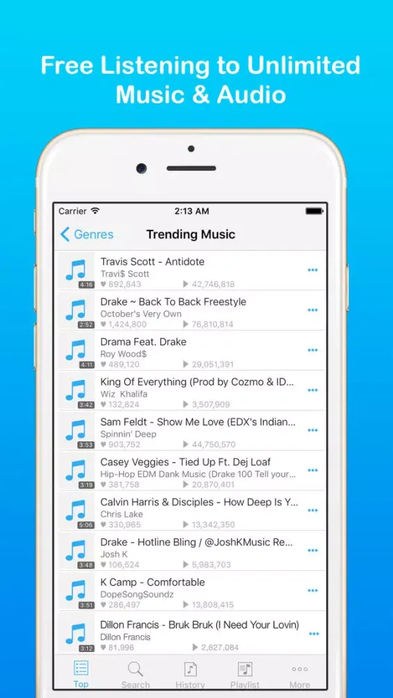 Soundify Player - MP3 Music & Audio Tracks Streaming and Playlist Manager Screenshots