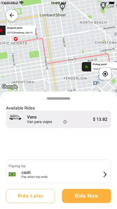 Tangkapan skrin Quiero un Taxi
