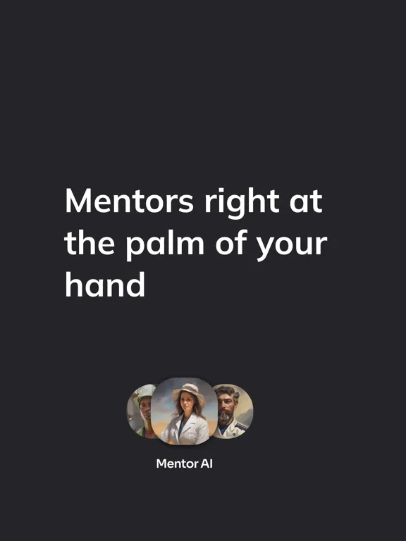 Mentor AI - your daily guide iPad  स्क्रीनशॉट