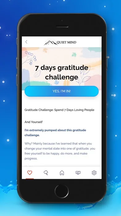 ภาพหน้าจอของ Quiet Mind App