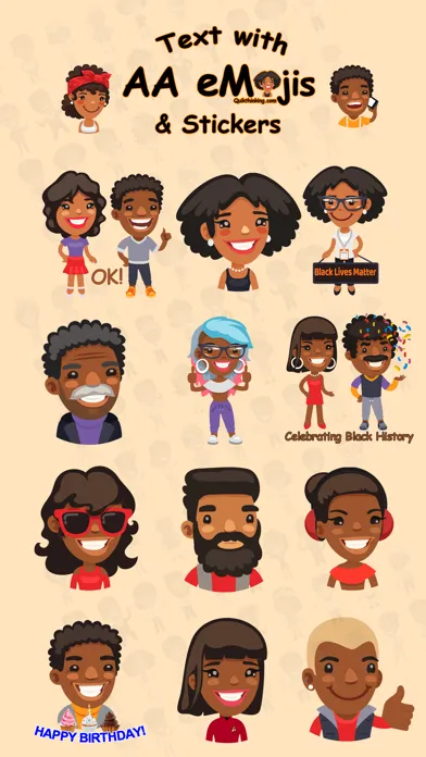 Captures d'écran de African American AAeMojis