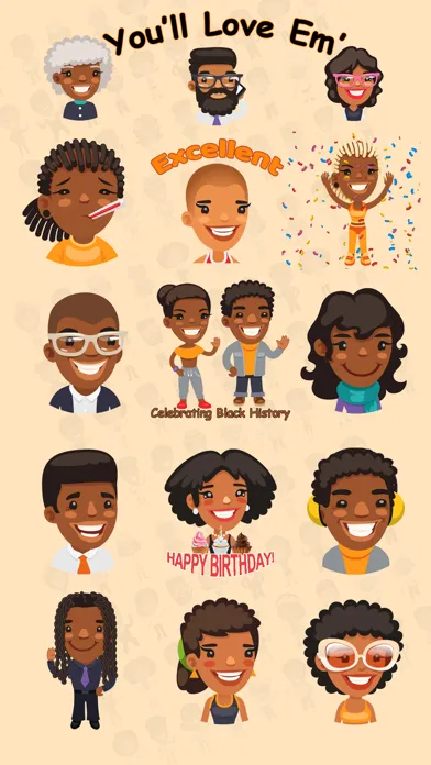 Captures d'écran de African American AAeMojis