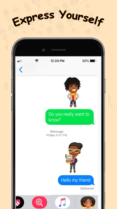 Captures d'écran de African American AAeMojis