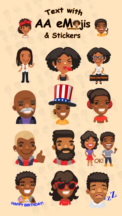 Captures d'écran de African American AAeMojis