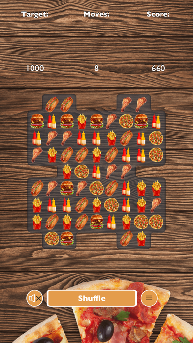 Tangkapan skrin Pizza Burger Match 3