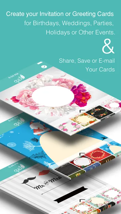صور Quill Invitation Cards for Birthday,Wedding,Party,Event,Christmas