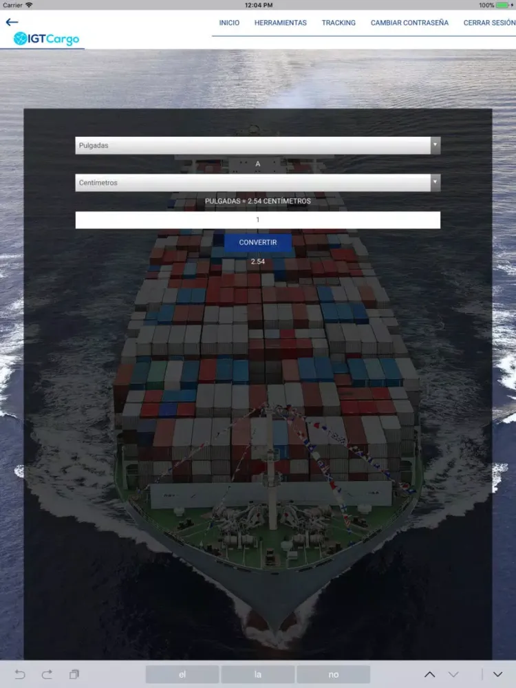 IGTCargo iPad  Screenshots