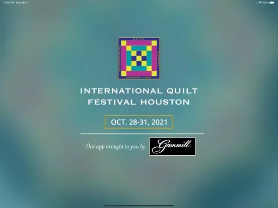 Zrzuty ekranu Houston Quilt Festival 2021 iPad 