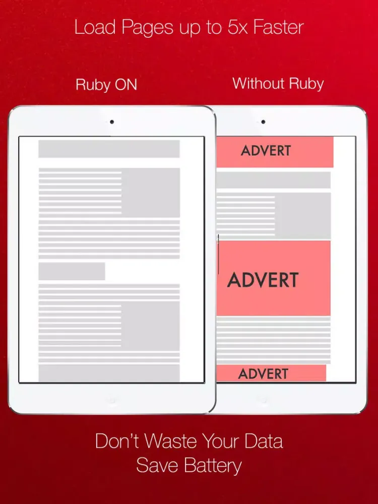 صور Ruby Blocker - Premium Ad Blocker for Safari iPad 