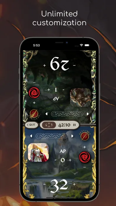 Captures d'écran de Flesh and Blood Counter