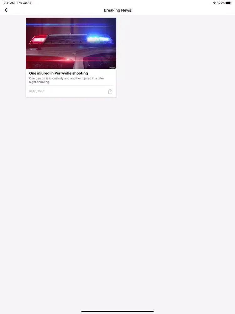 Ảnh chụp màn hình của WSIL-TV News 3 iPad 