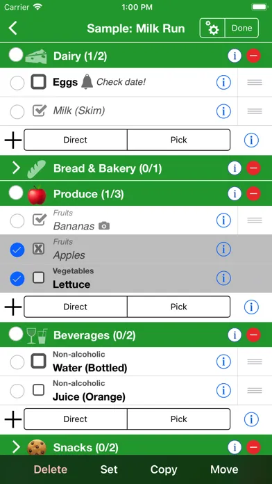 Shopping (Grocery List) スクリーンショット