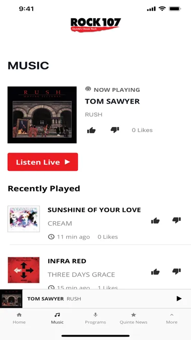 Rock 107 Screenshots