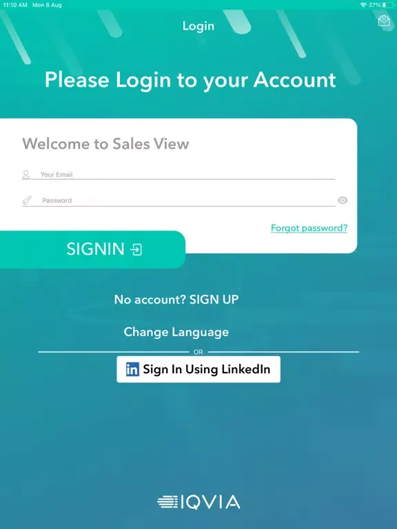IQVIA Sales View iPad  스크린샷