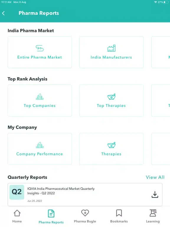 IQVIA Sales View iPad  스크린샷