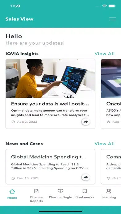 IQVIA Sales View 스크린샷