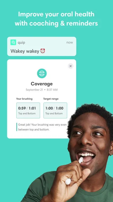 Capturas de pantalla de quip: Oral Care Companion