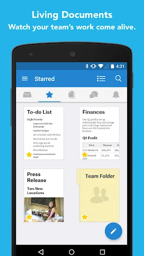 Скриншоты Quip: Docs, Chat, Spreadsheets