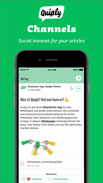 Captures d'écran de Quiply - The Employee App