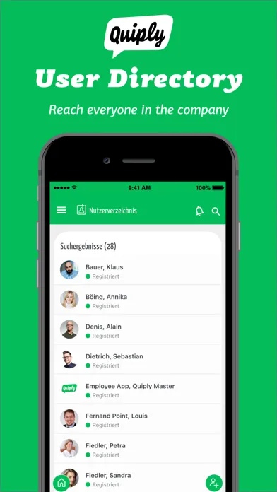 Captures d'écran de Quiply - The Employee App