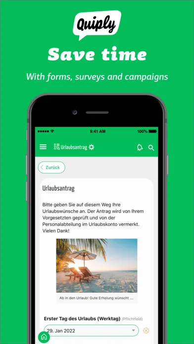 Captures d'écran de Quiply - The Employee App