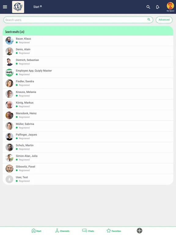 Zwettler intern  2.0 iPad  Screenshots