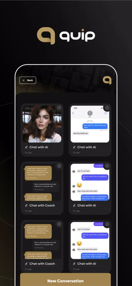 ภาพหน้าจอของ Quip: text Game & Social media
