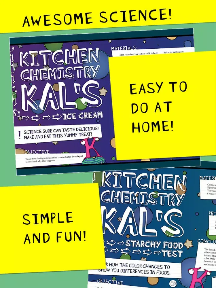 Capturas de tela do Kitchen Chemistry Kal iPad 