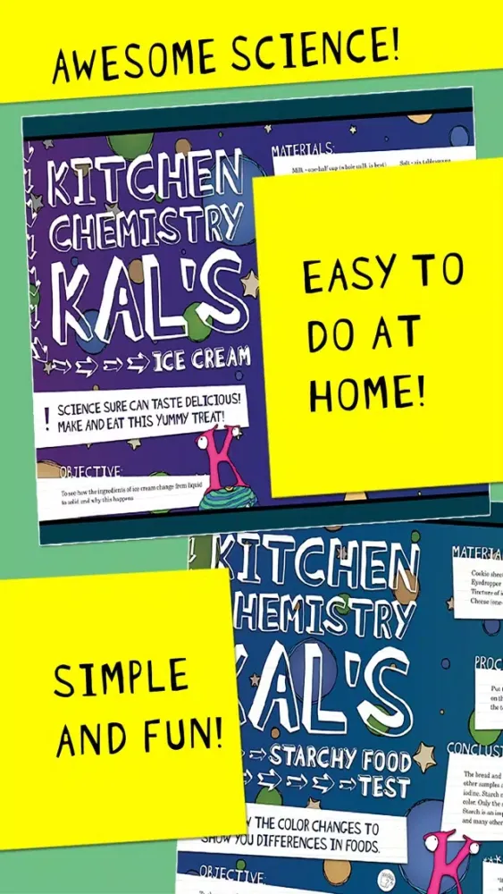 Capturas de tela do Kitchen Chemistry Kal