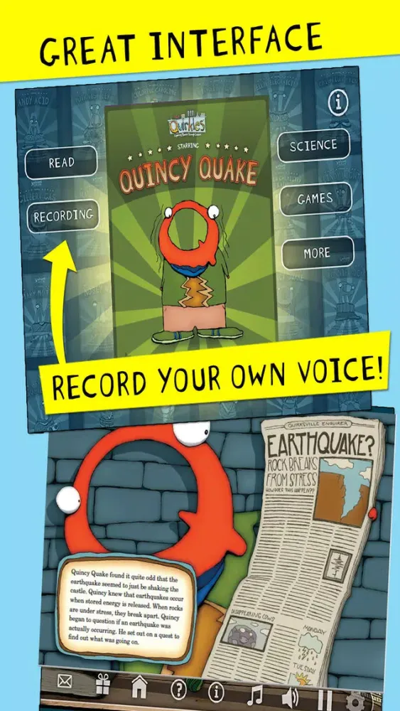Ảnh chụp màn hình của Quincy Quake