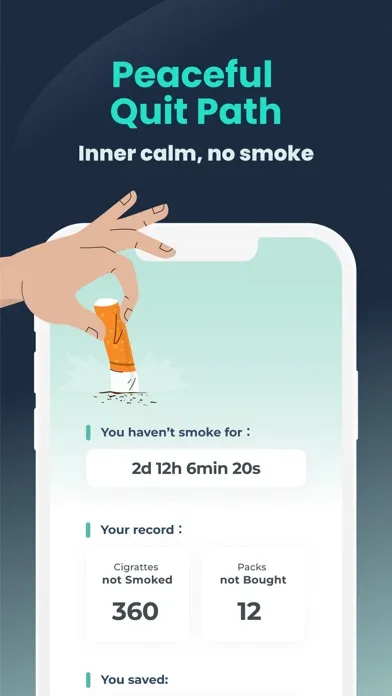 Tangkapan skrin Quit Smoking Now - Smoke Free