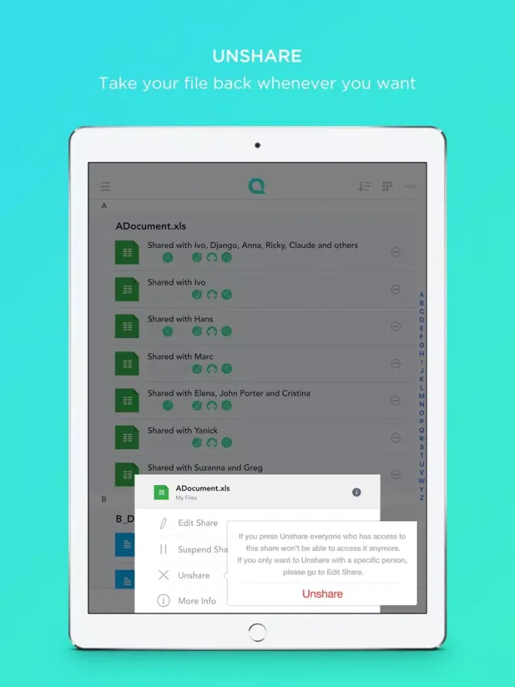 Quiver - Secure.Track.Control. iPad  스크린샷