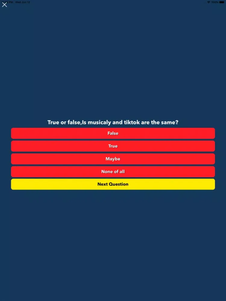 Quiz Fans For Tik Tok iPad  Screenshots