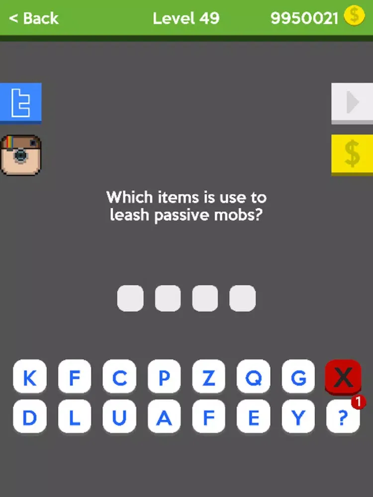 Complete Quiz for Minecraft iPad 應用截圖