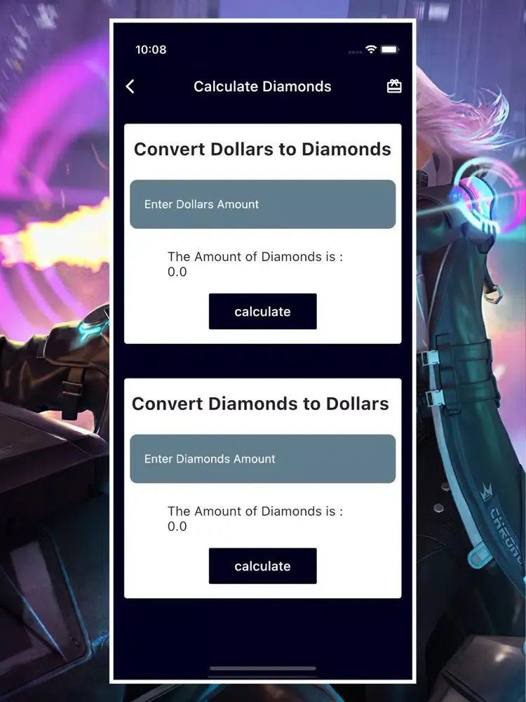 Calc Diamonds FF for FreeFire iPad  سکرین شاٹس