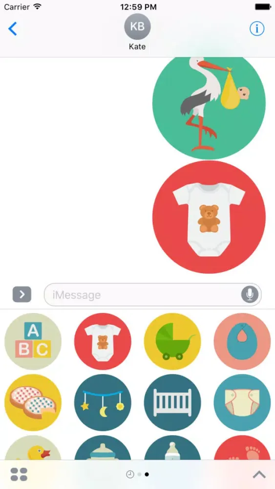 Capturas de tela do Baby Stickers for iMessage - Pregnancy Mom Emojis