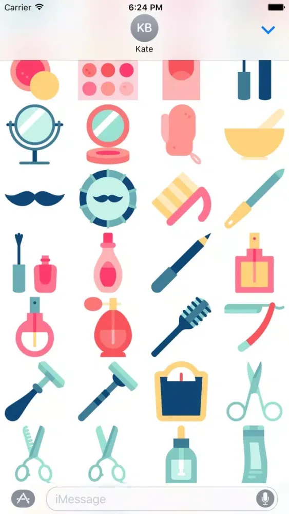 صور Makeup Stickers - Glamour and Beauty Emoji