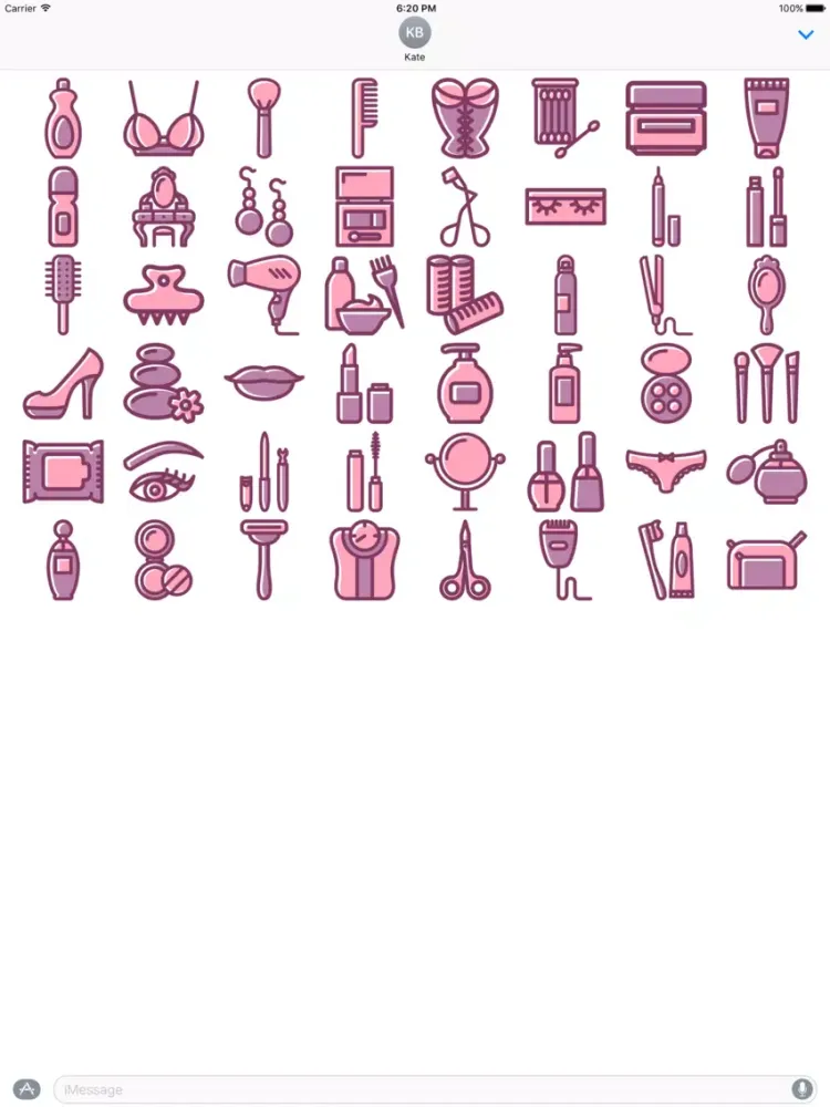 Fashion Stickers - Beauty and Style Emoji iPad 應用截圖