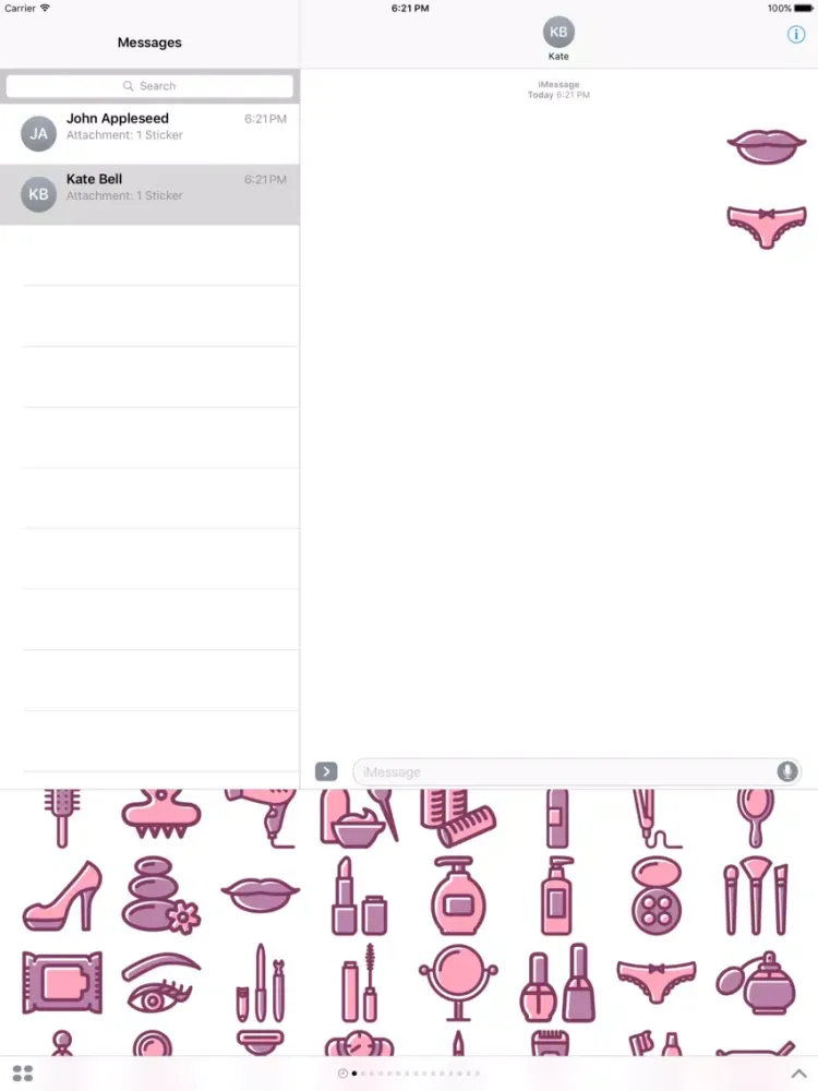 Fashion Stickers - Beauty and Style Emoji iPad 應用截圖