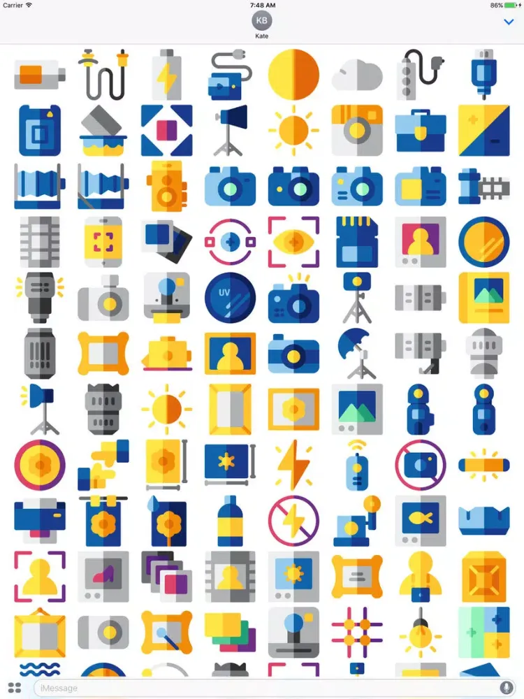 تصاویر CameraMoji - Stickers for Photographers iPad 