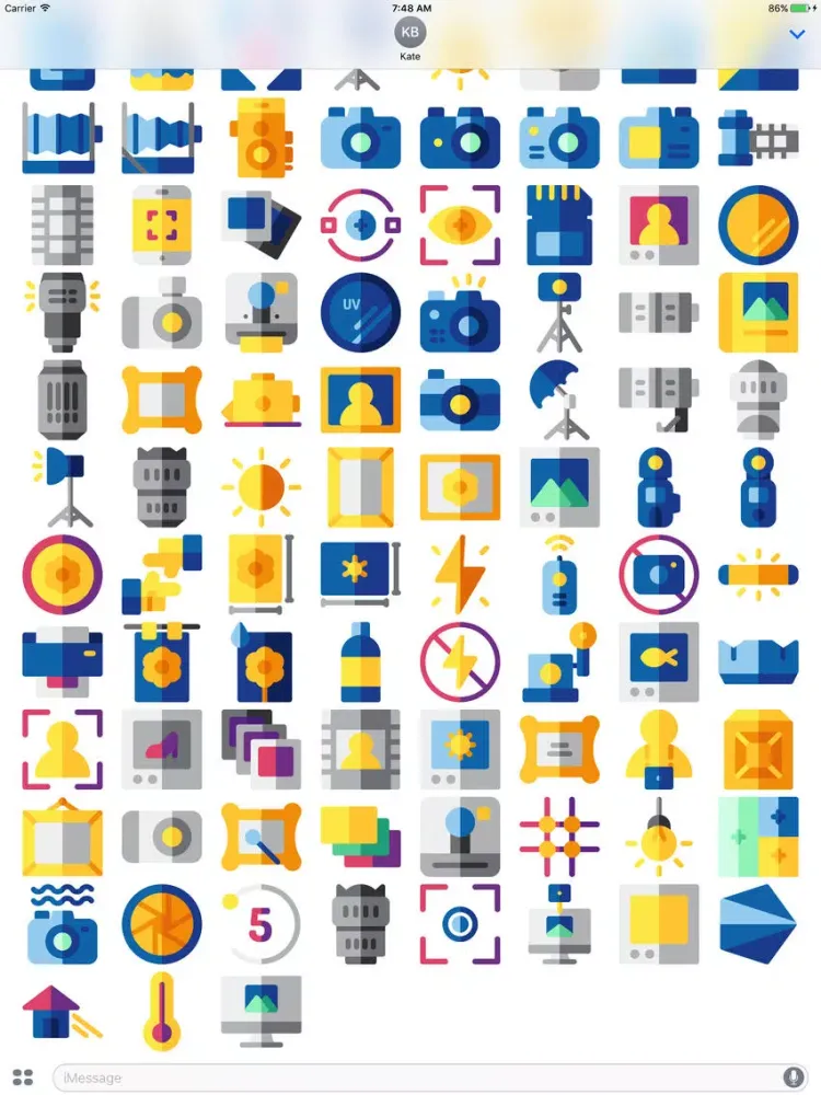تصاویر CameraMoji - Stickers for Photographers iPad 