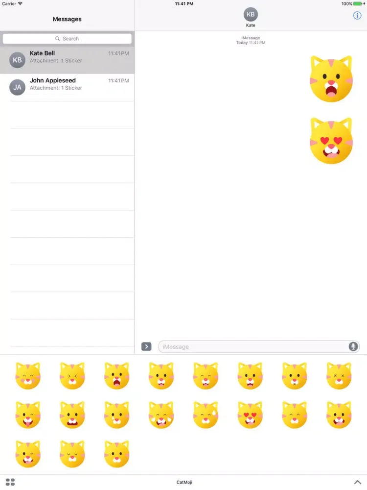 CatMoji - Cute Kitty Stickers iPad  স্ক্রিনশট
