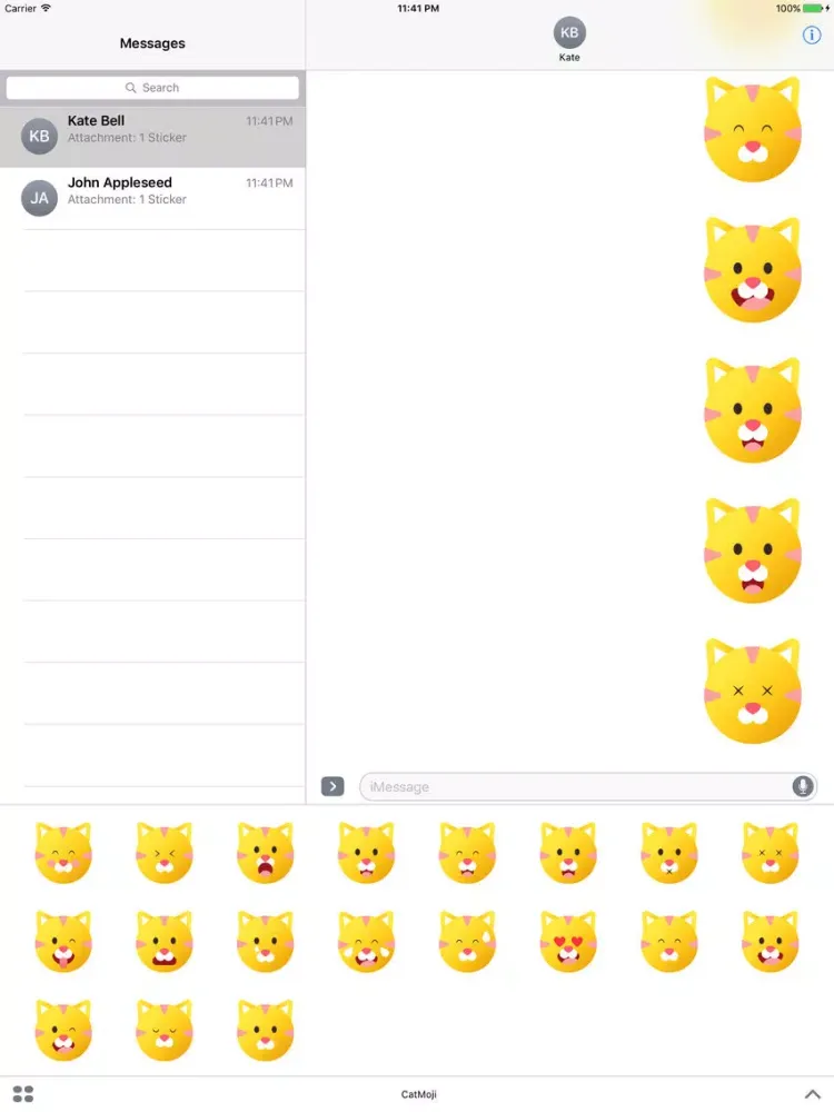 CatMoji - Cute Kitty Stickers iPad  স্ক্রিনশট