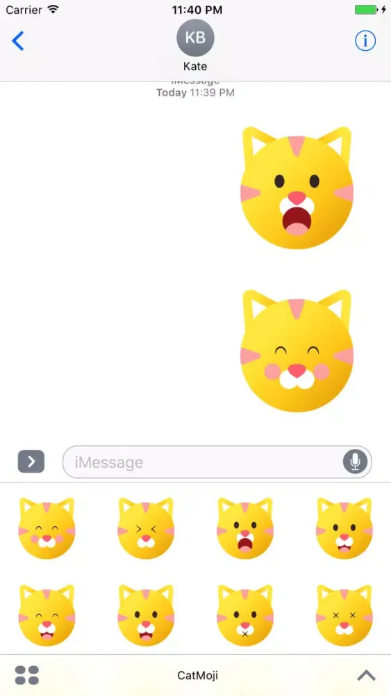 CatMoji - Cute Kitty Stickers স্ক্রিনশট