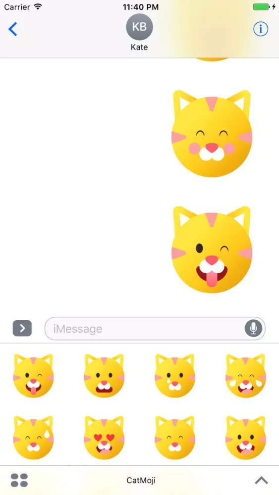 CatMoji - Cute Kitty Stickers স্ক্রিনশট